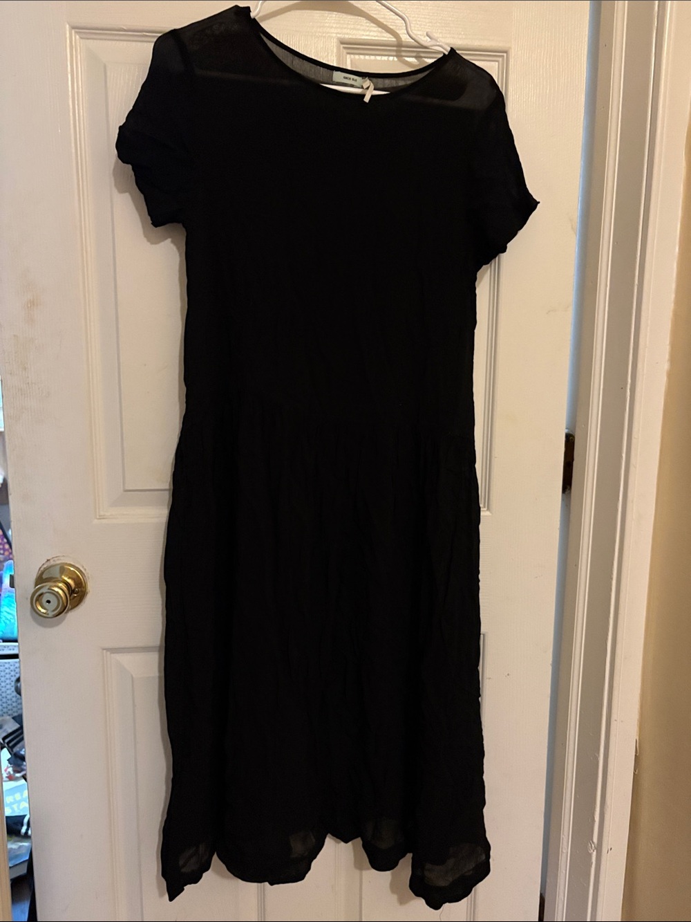 Kimchi Blue Black Sheer Midi Dress